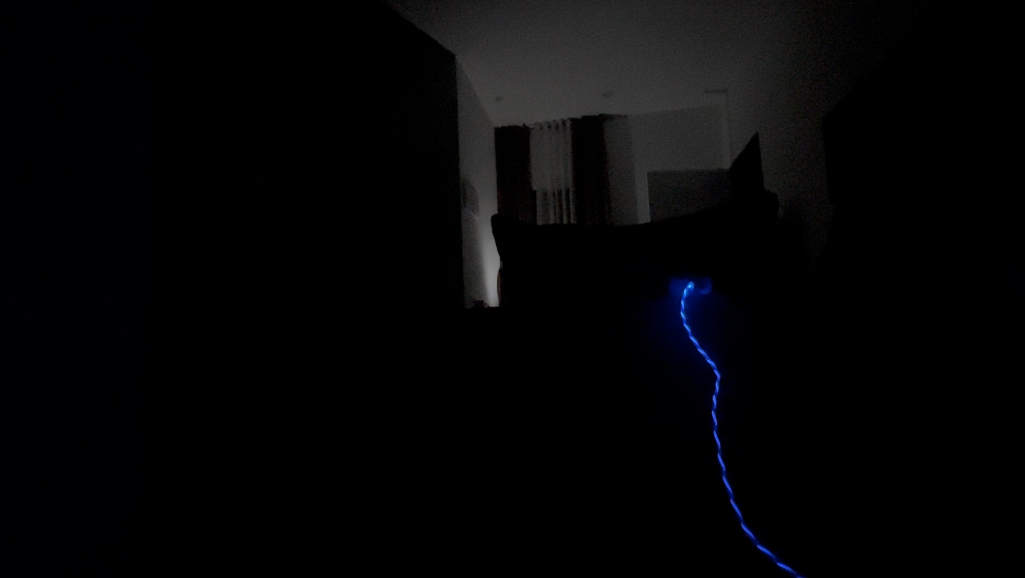 Cebu City at night during a blackout — dark streets lit only by candlelight