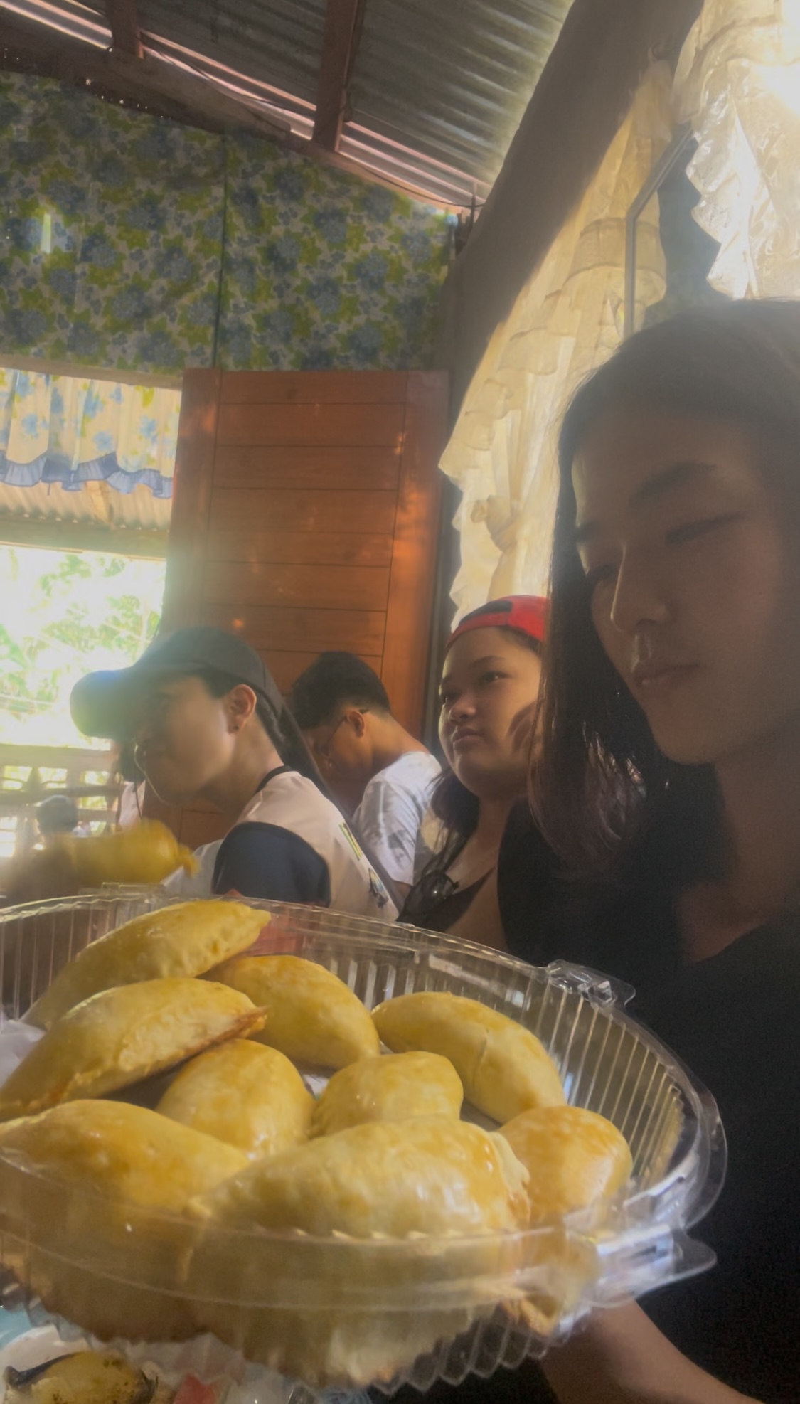 Trying a Delicious Yellow Empanada
