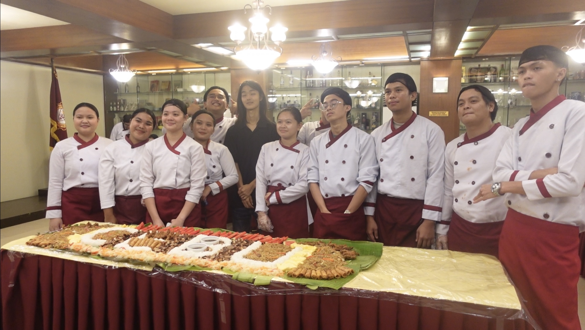 Cebu written in food