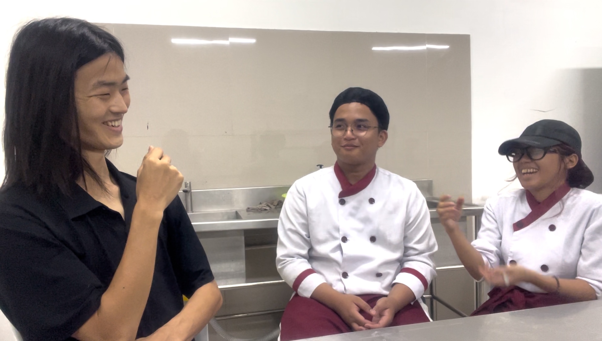 Hospitality students being themselves