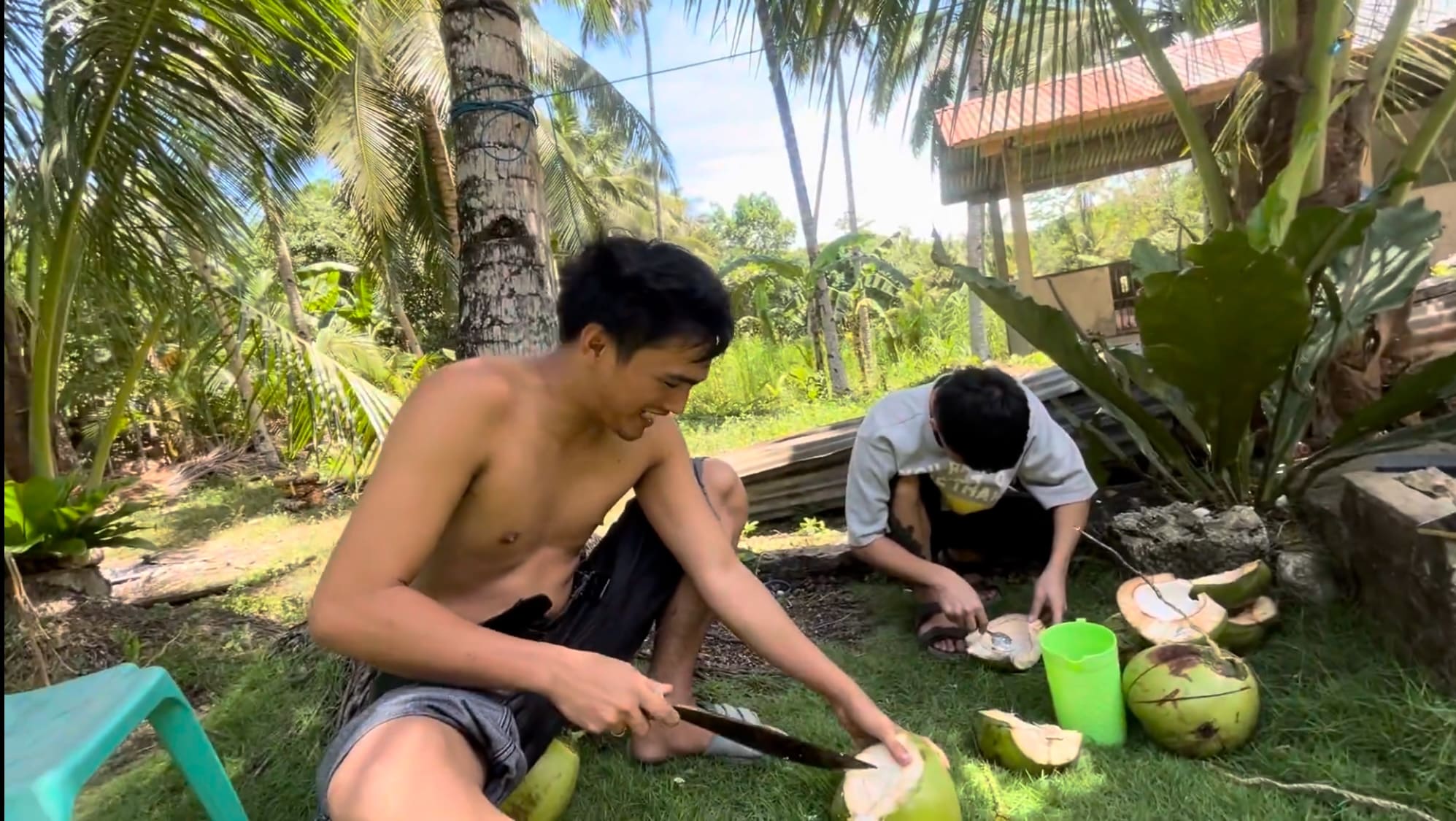 Takumi saying Buko while Kuya corrects him with Butong