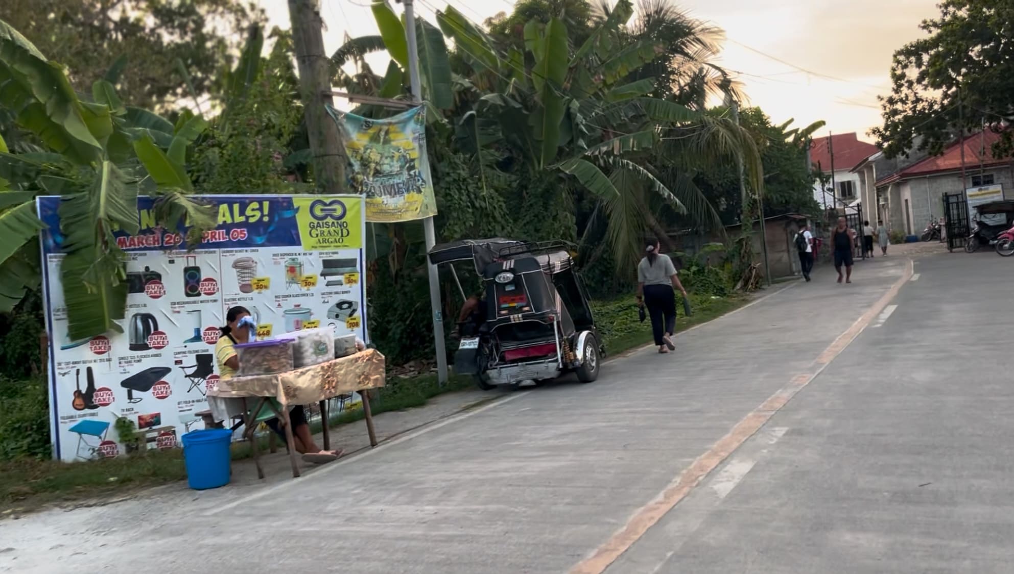 a stall near the church in Argao