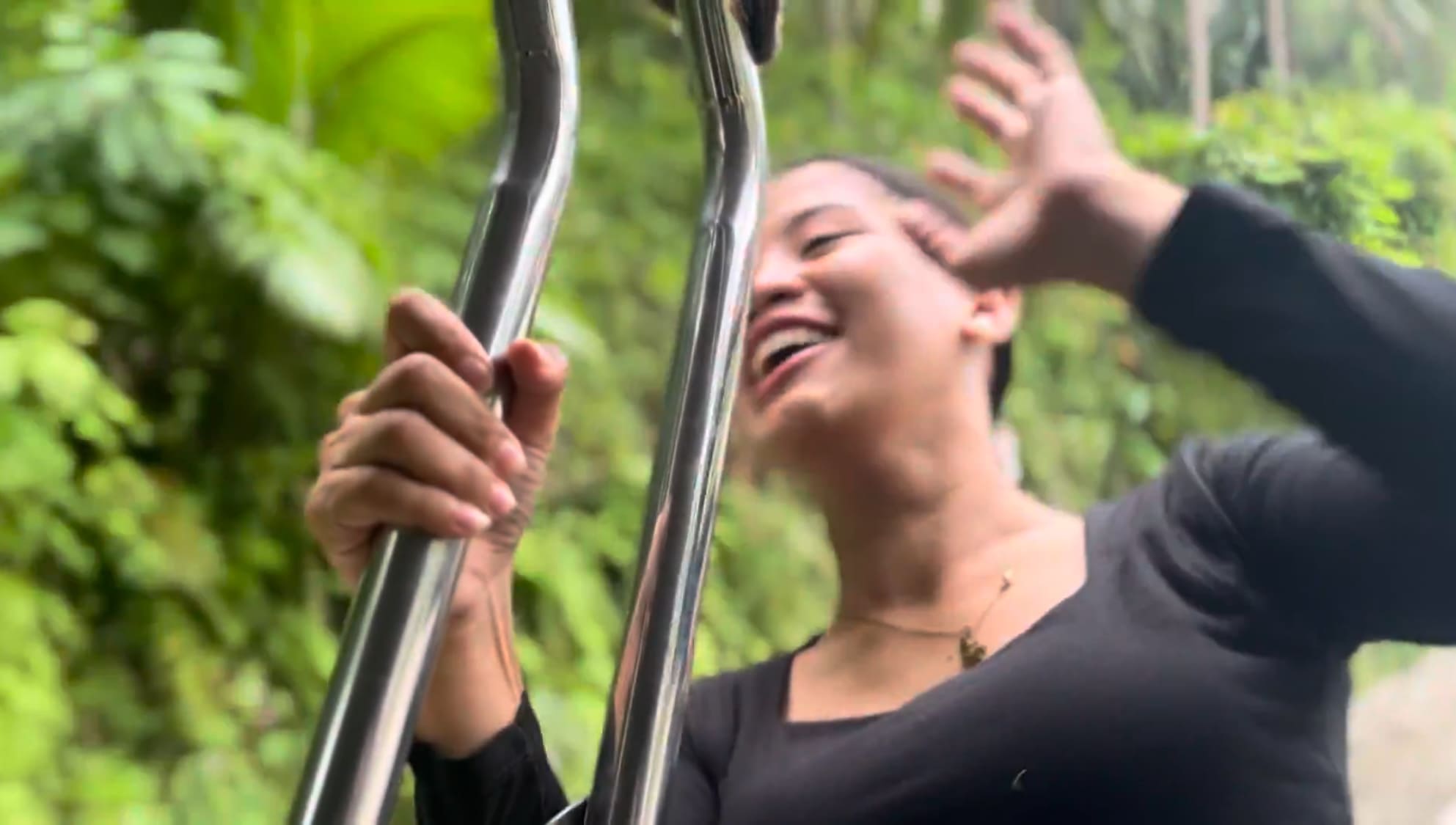  a girl feeling excited in Argao