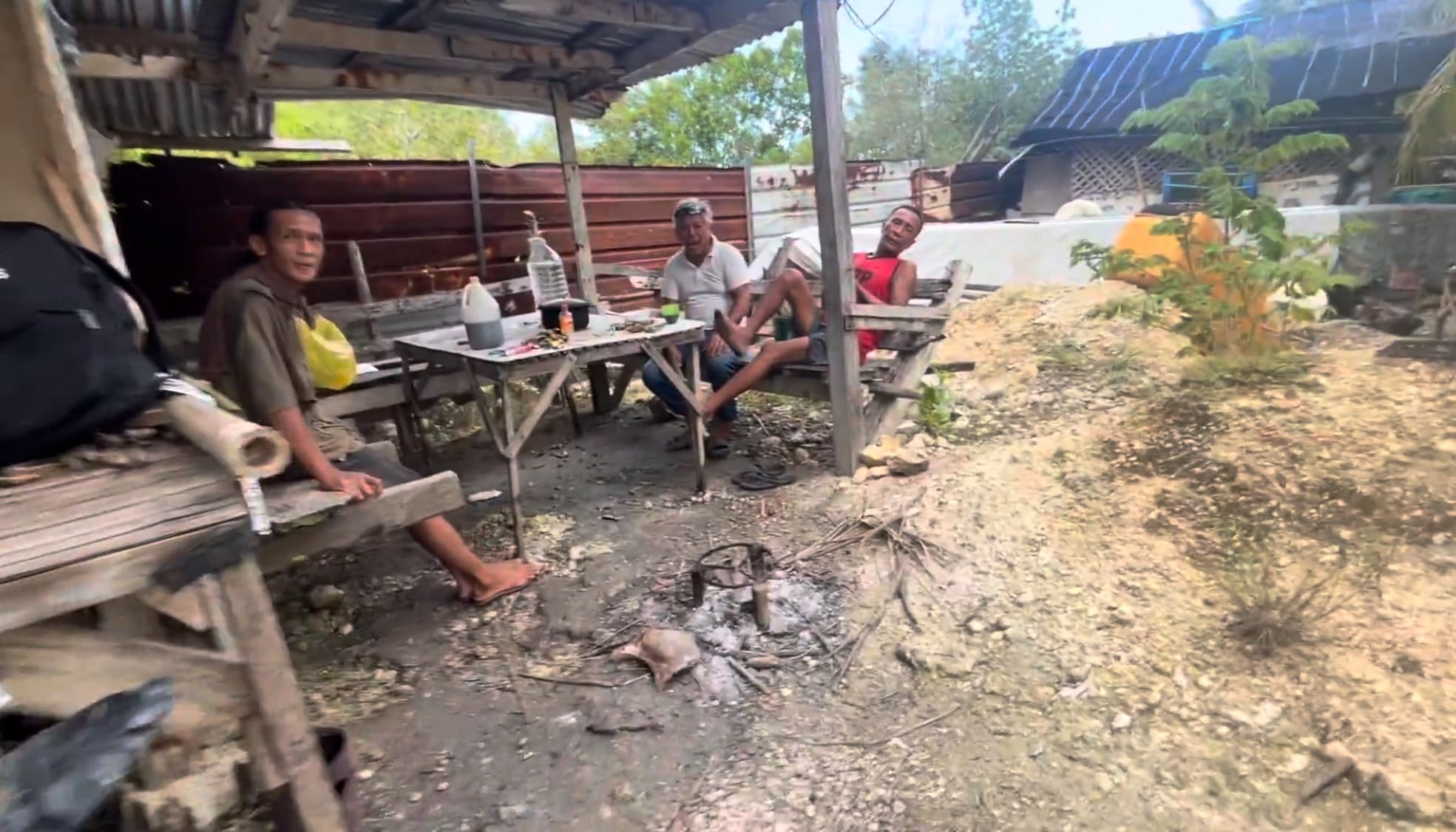 three filipinos talking in Argao
