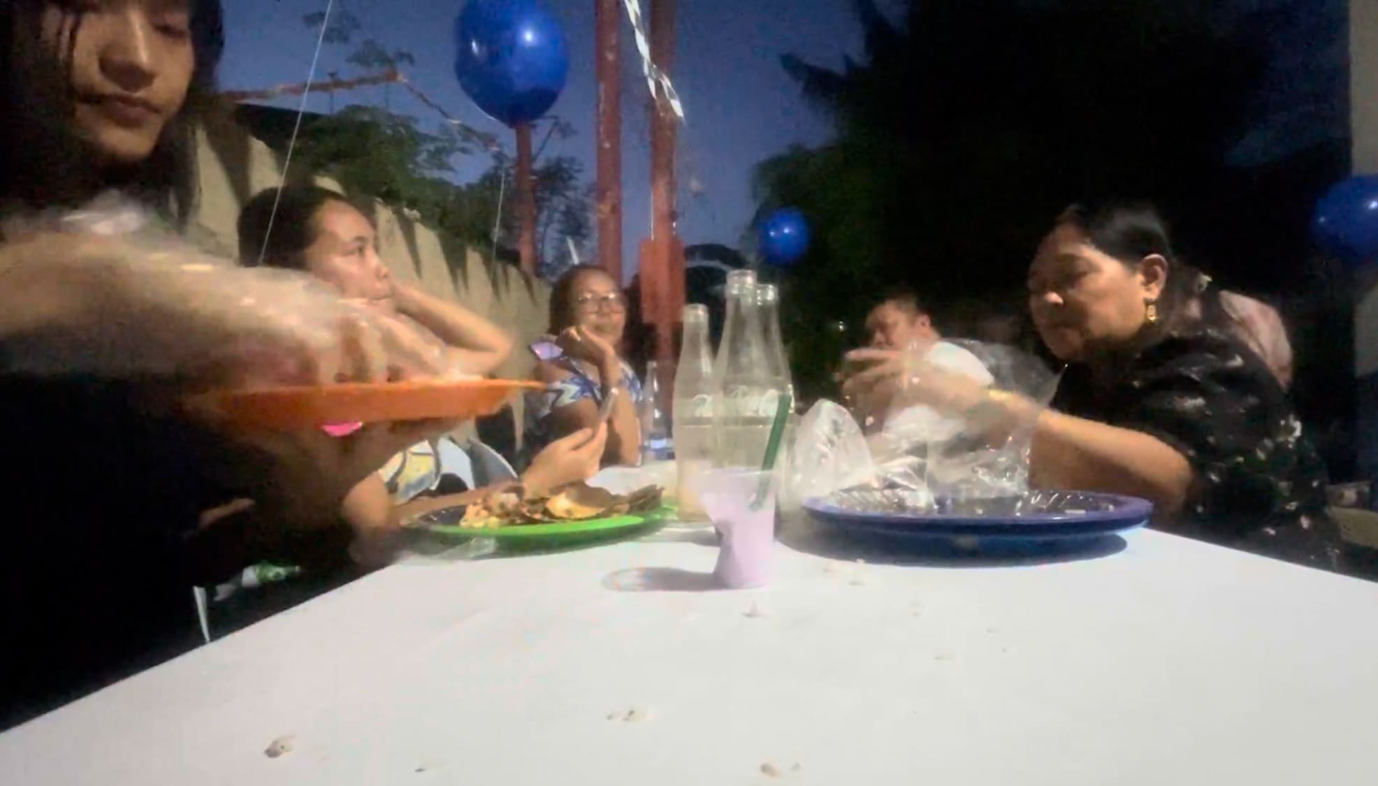 they're having dinner on a birthday