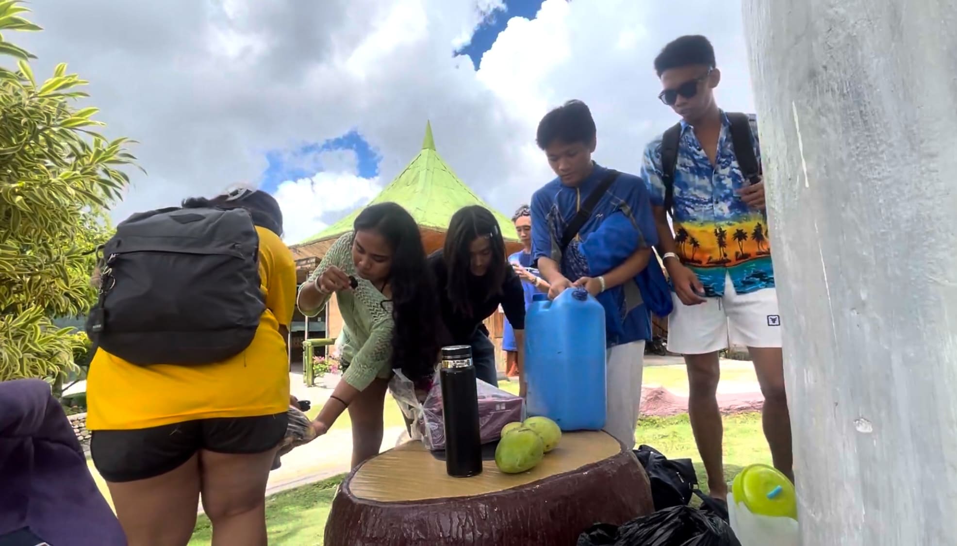 guests in Coal Mountain Resort, Argao preparing for hiking.