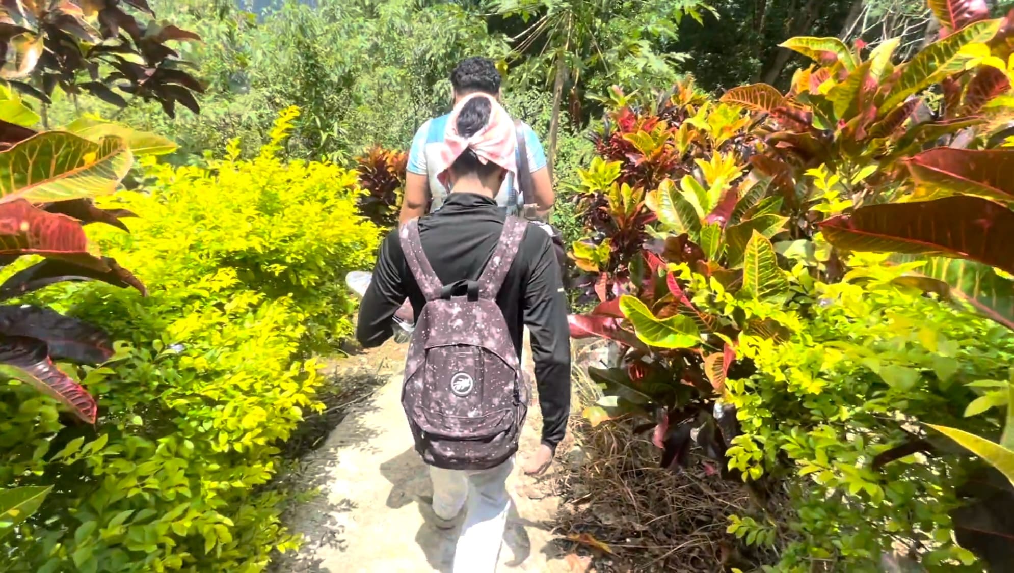 guys hiking in Coal Mountain Resort, Argao
