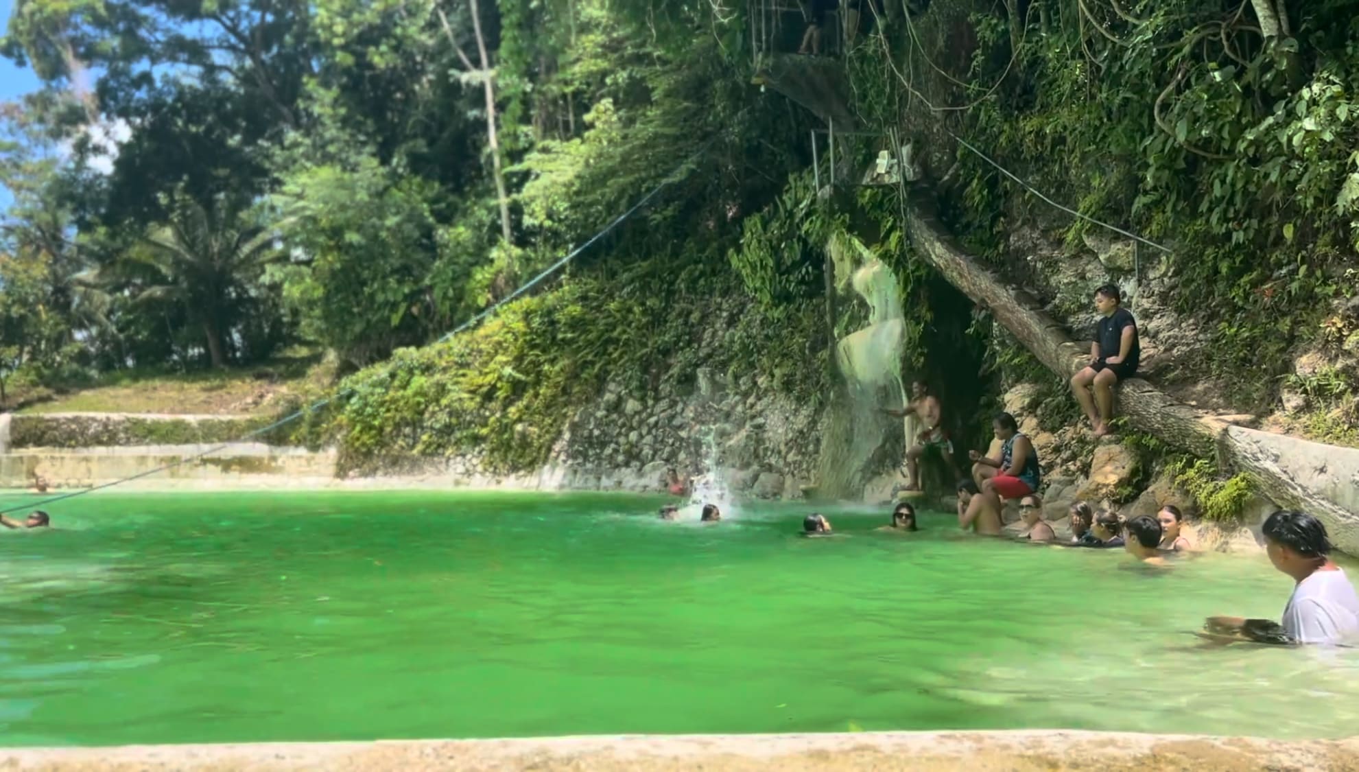 The waterfall in Coal Mountain Resort, Argao