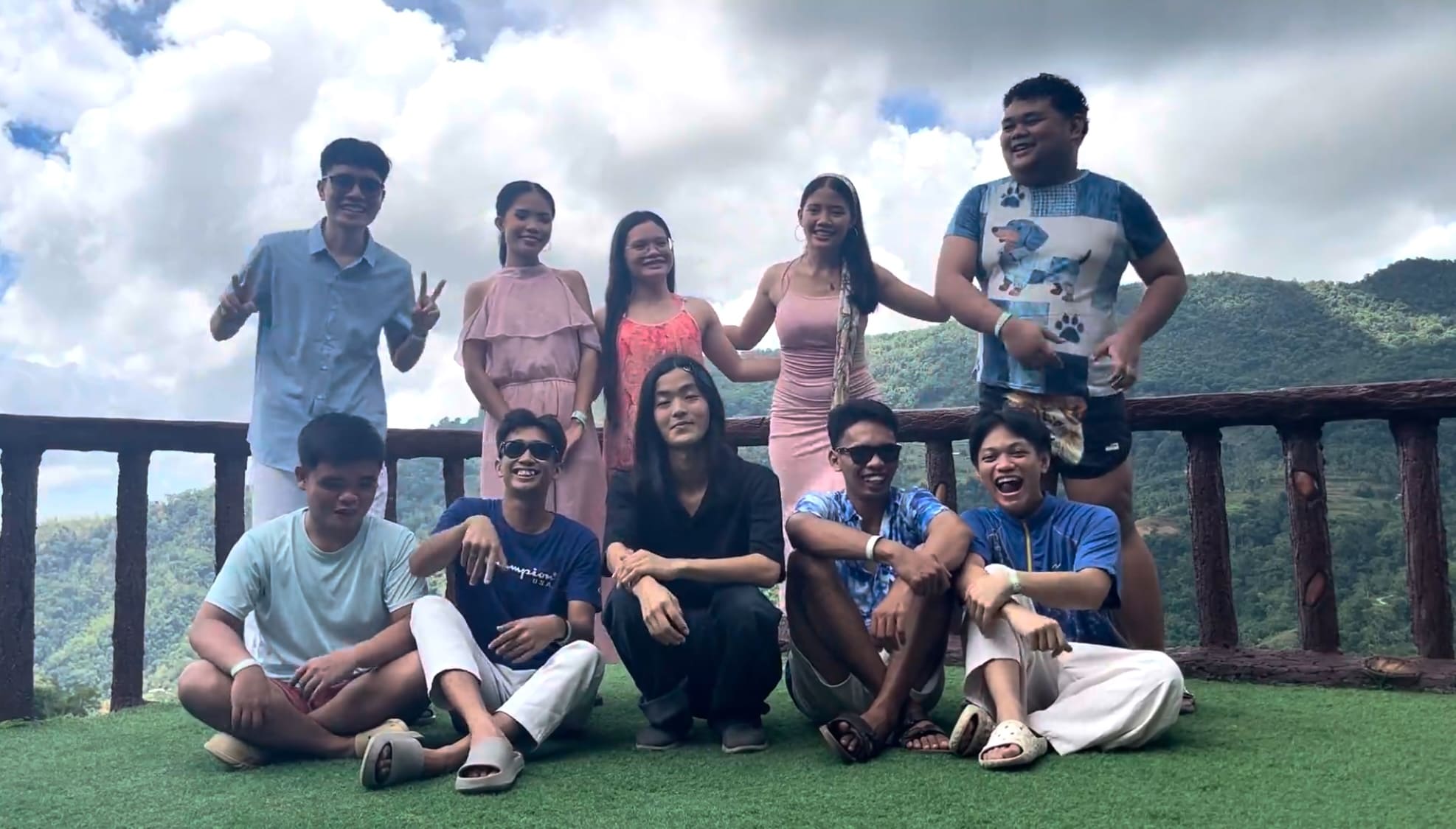 group photo in Coal Mountain Resort, Argao