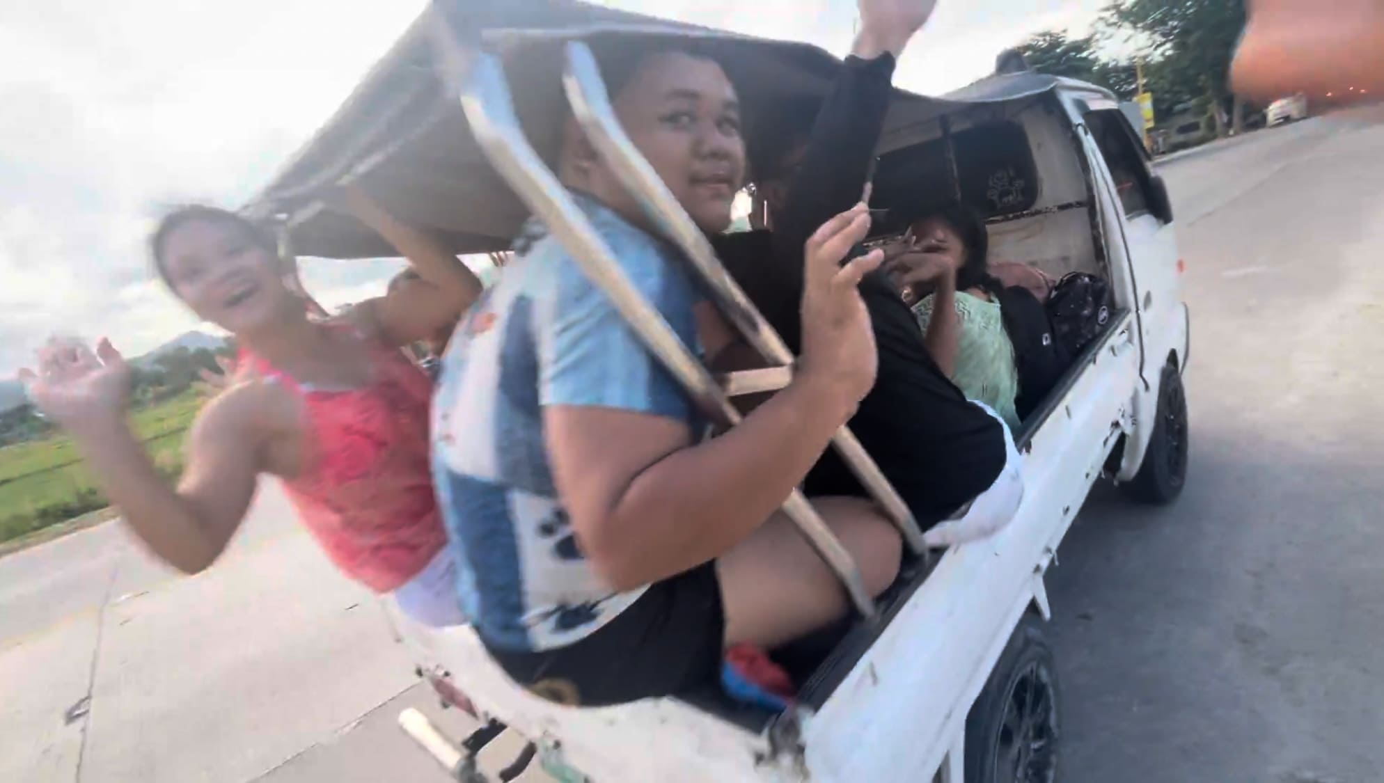 the moment of saying goodbye
