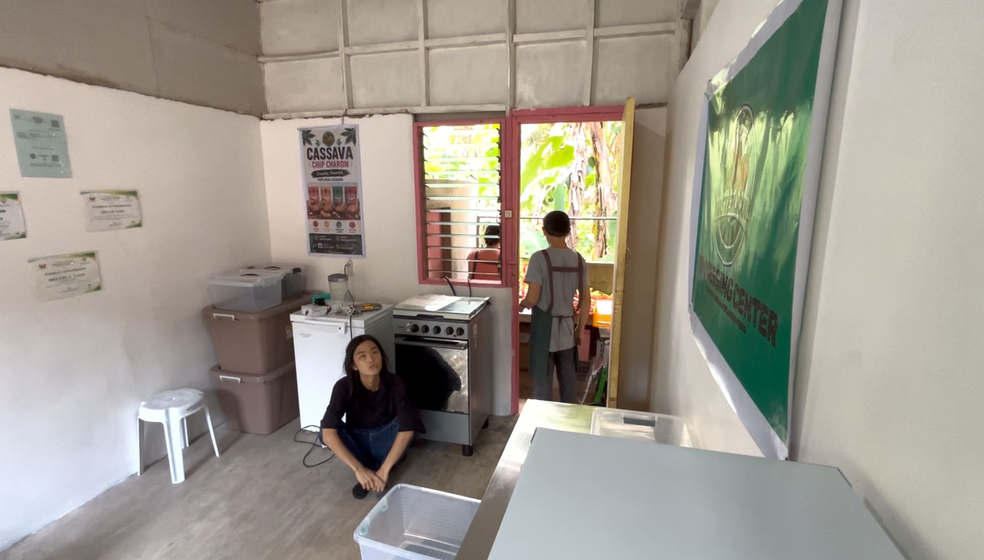 Small cassava processing facility in Corazon, Catmon, Cebu