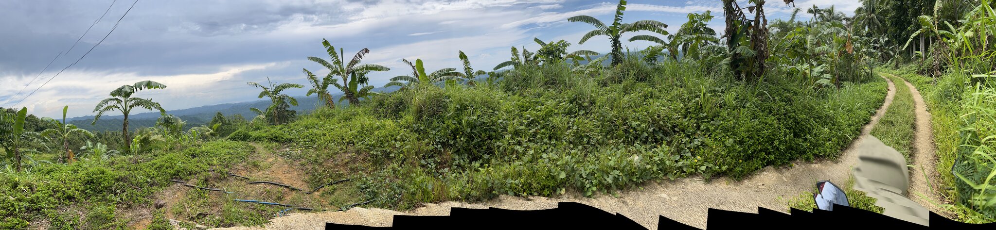 Wide view of farmland and countryside in Amancion, Catmon, Cebu