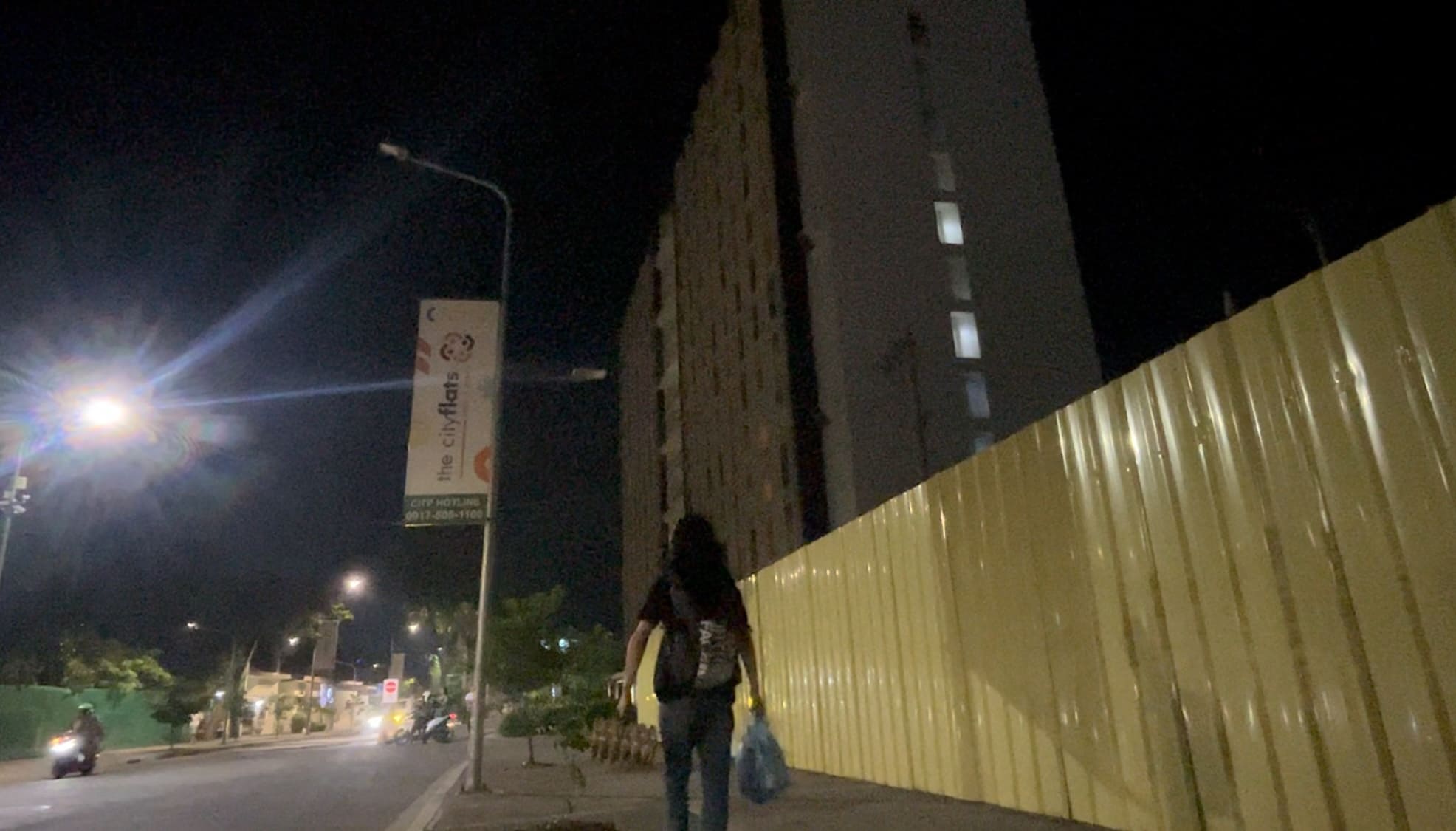 a person returning to IT Park after the visit