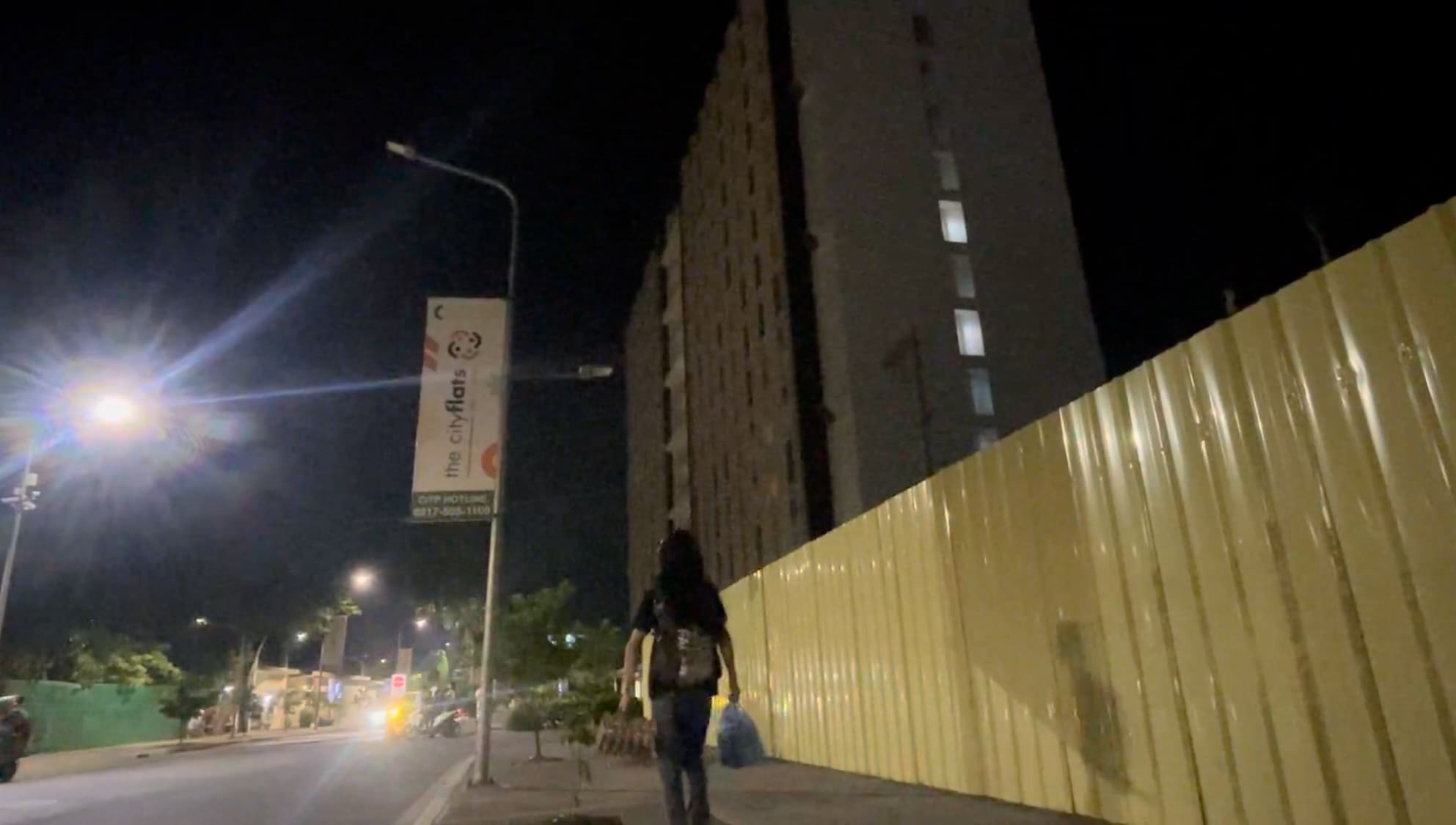 Man returning to IT Park after visiting the mountains of Cebu