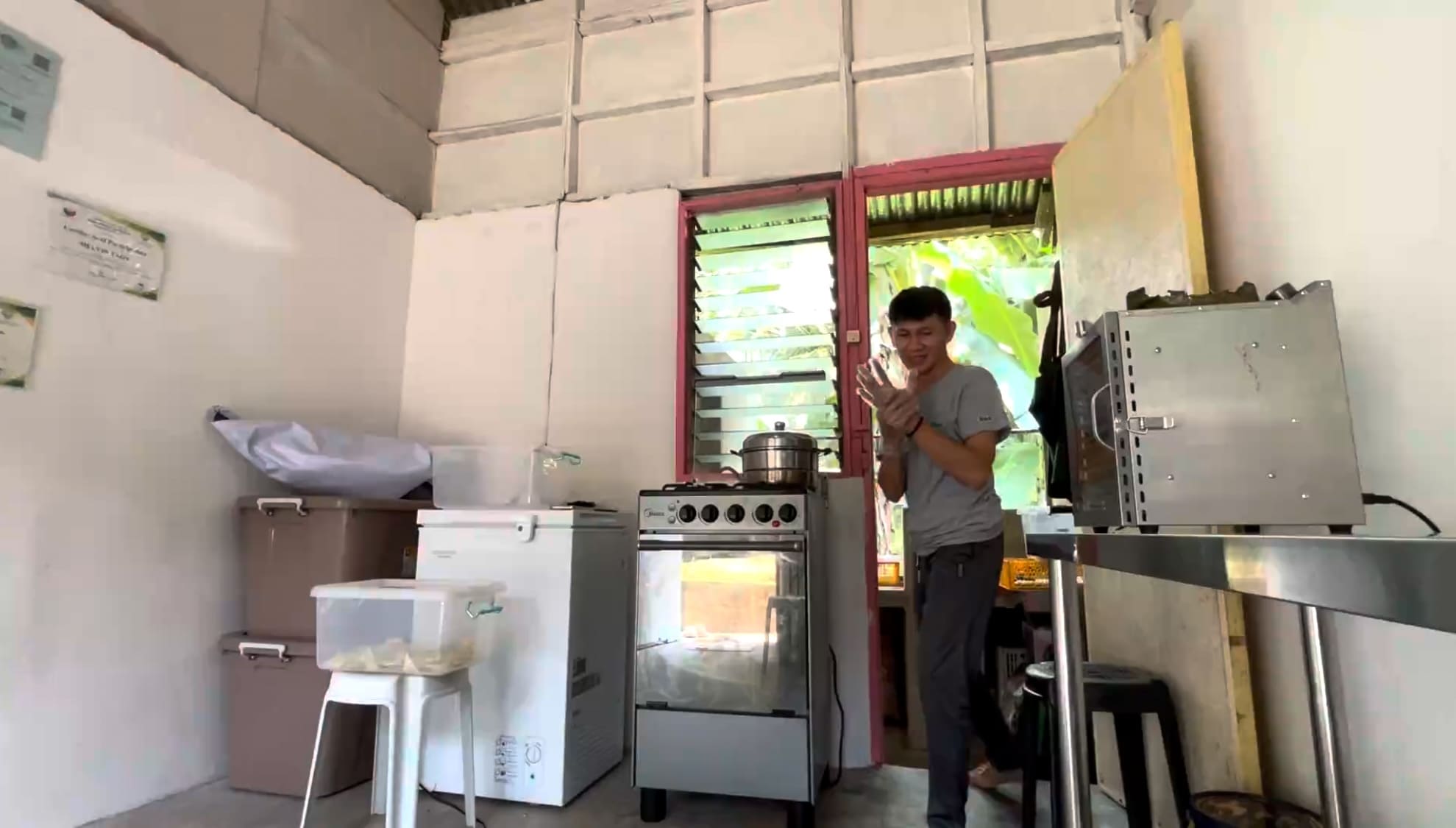 Small cassava processing facility in Catmon, Cebu